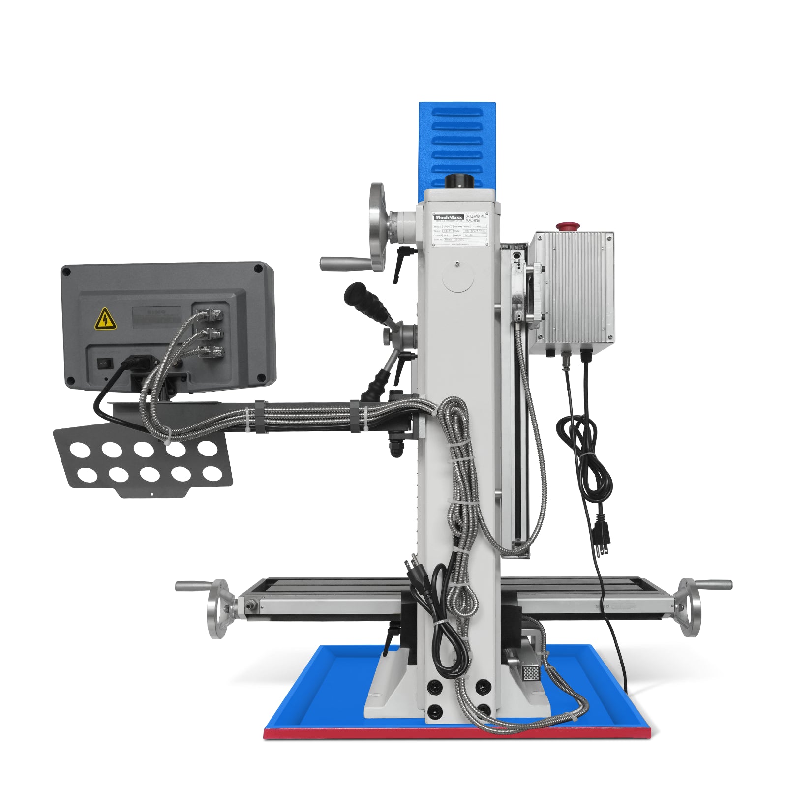 8-1/4"x33'' Industrial Benchtop Mill Drill Machine with DRO, Variable Speed, Brushless Motor, R8 Spindle, 2 HP, 110V, Compact Milling Drilling Tool for Garage Shop, DIY Metalworking without Stand