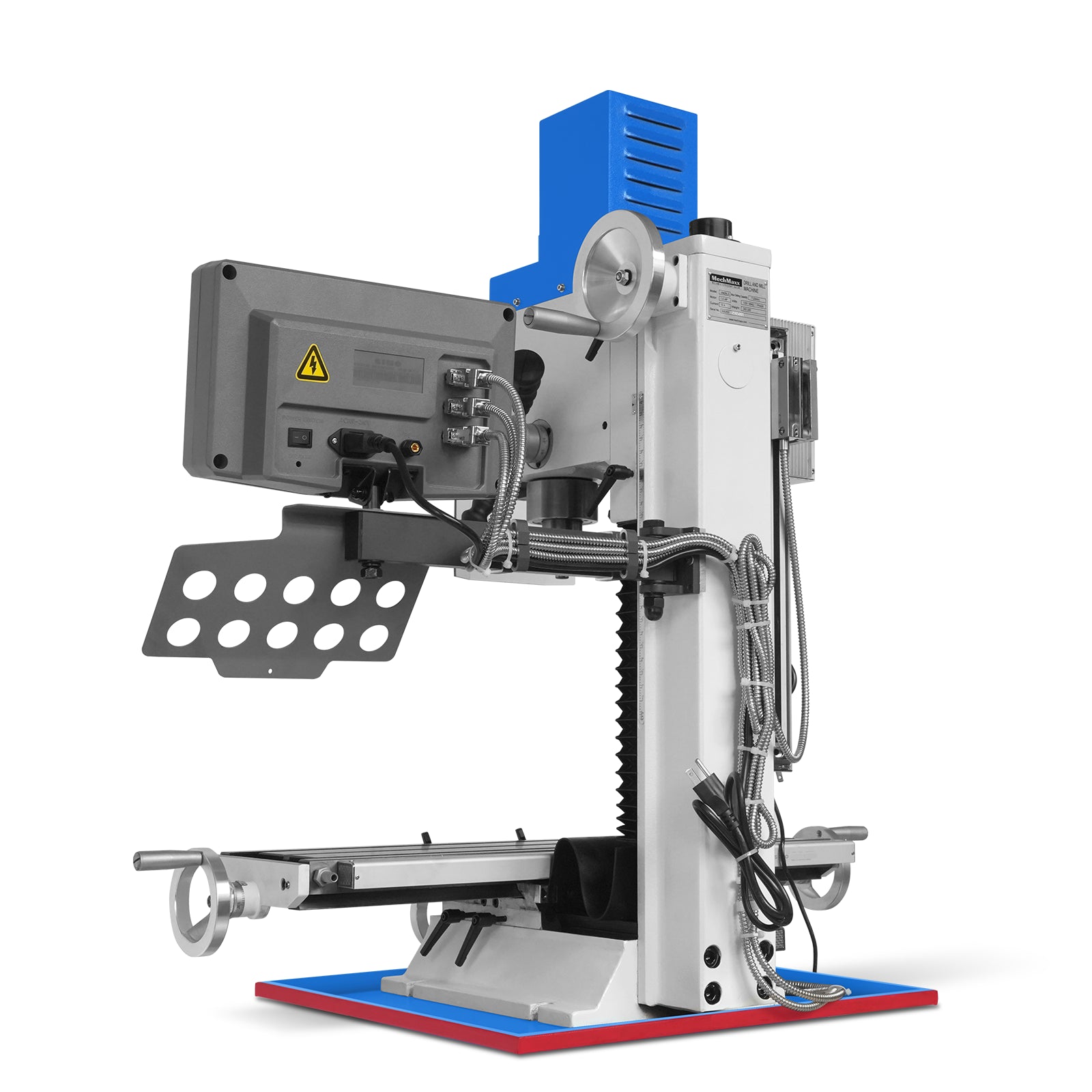 8-1/4"x33'' Industrial Benchtop Mill Drill Machine with DRO, Variable Speed, Brushless Motor, R8 Spindle, 2 HP, 110V, Compact Milling Drilling Tool for Garage Shop, DIY Metalworking without Stand