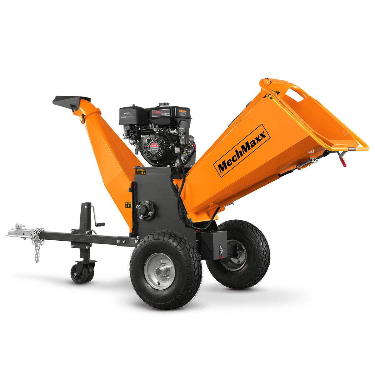 6 inch E-start DUCAR 420cc 15hp Gasoline Engine Powered Drum Wood Chipper , P4206