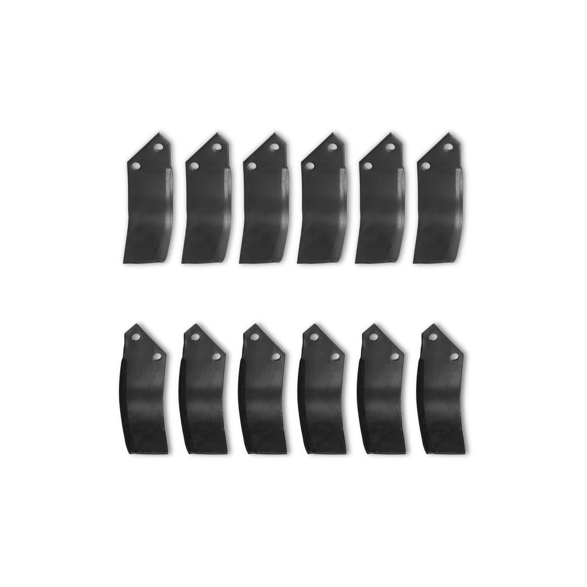 ( 1 Pack / 12 Pcs ) Blades for PTO Rotary Tiller (SKU: 150190; 150191; 150192; 150193)