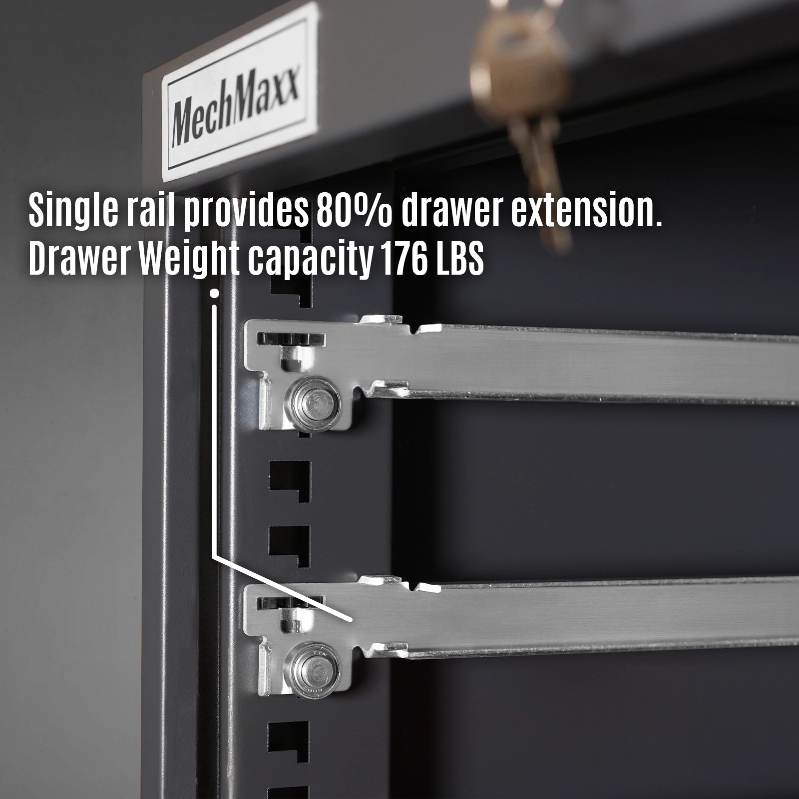 Heavy Duty Modular Drawer Cabinet – 9 Drawer Tool Storage Organizer, Steel Construction, 59" H x 28.5" W x 22.5" D