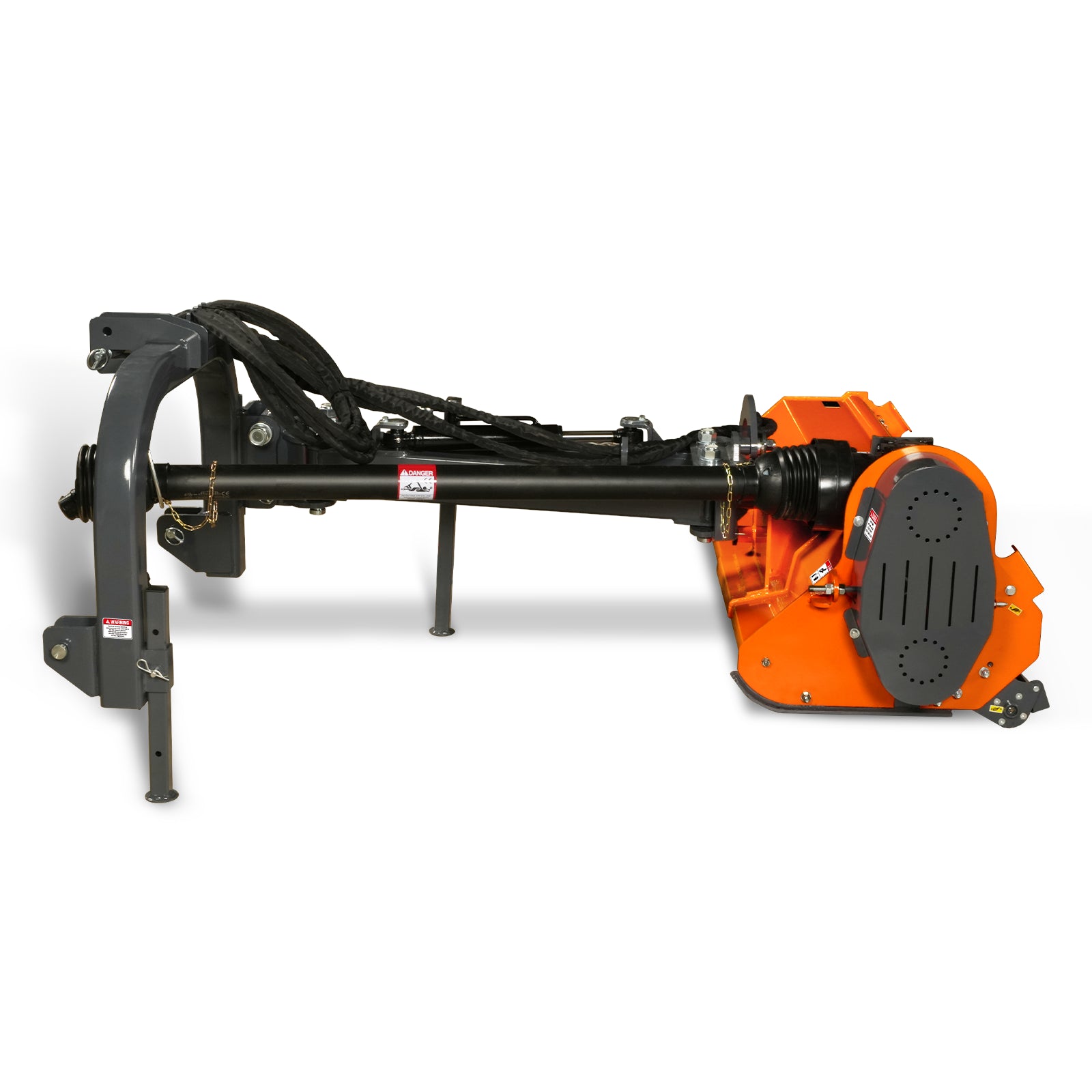 72” Heavy Duty Offset Ditch Bank Flail Mower Italy CMR Gearbox, 90° Tilt, 70-100 HP Tractor, 3-Point Hitch, PTO Driven, VAM72