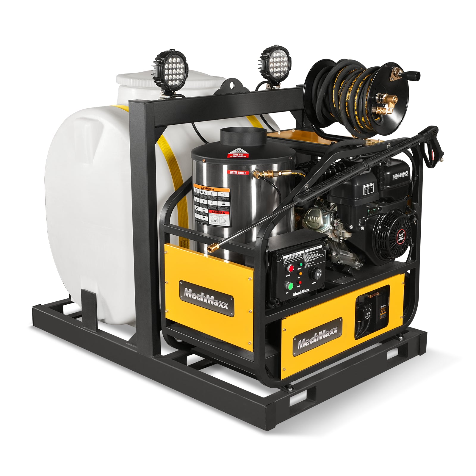 4000 PSI 4 GPM 15 HP ZONSEN E-Start Gas Engine Hot Water Pressure Wash 4000 PSI 4 GPM 15 HP ZONSEN E-Start Gas Engine Hot Water Pressure Wash