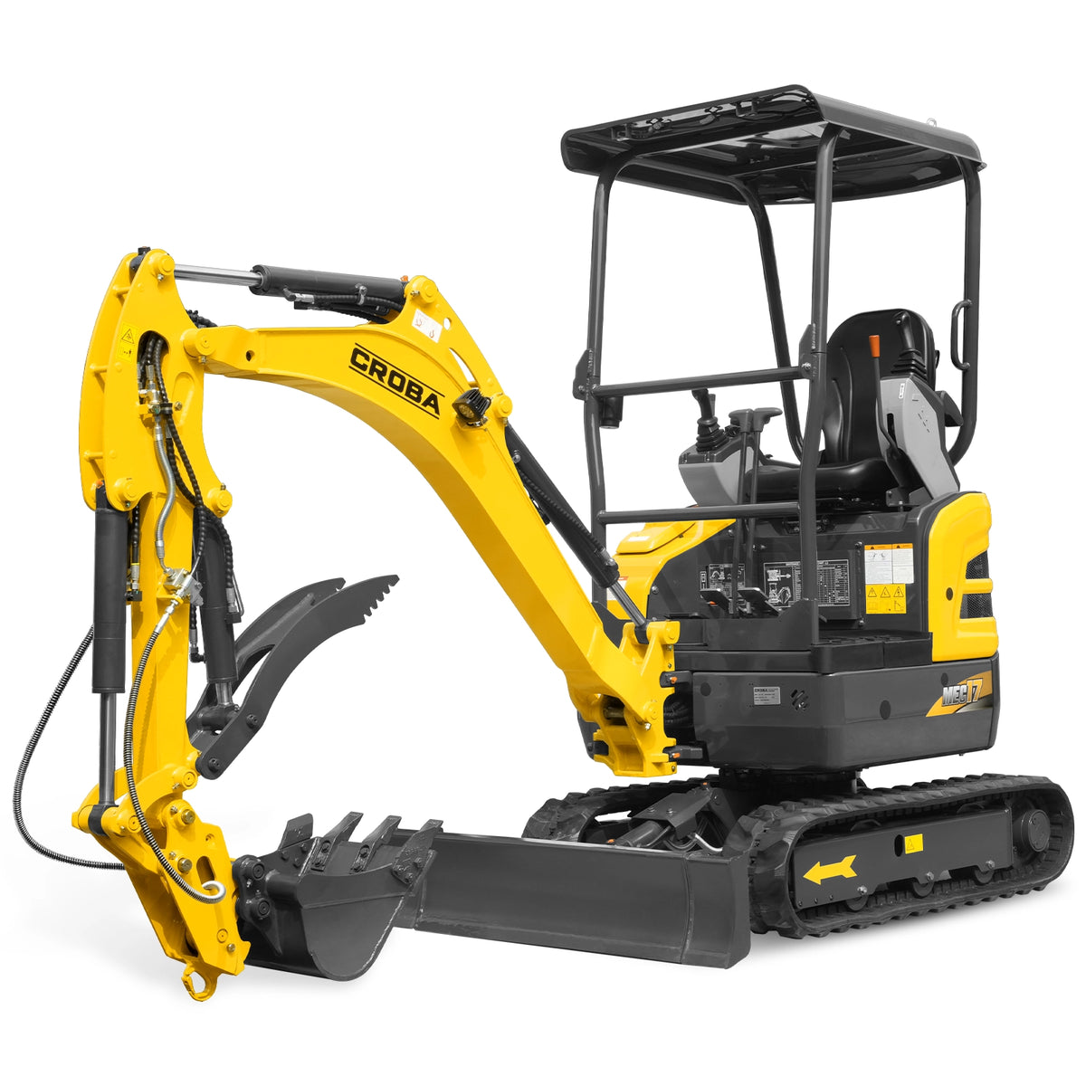 Mini Compact Excavator Kubota D902 Engine, 90” Max. Digging Depth, 4190 LBS Operating Weight, MEC17