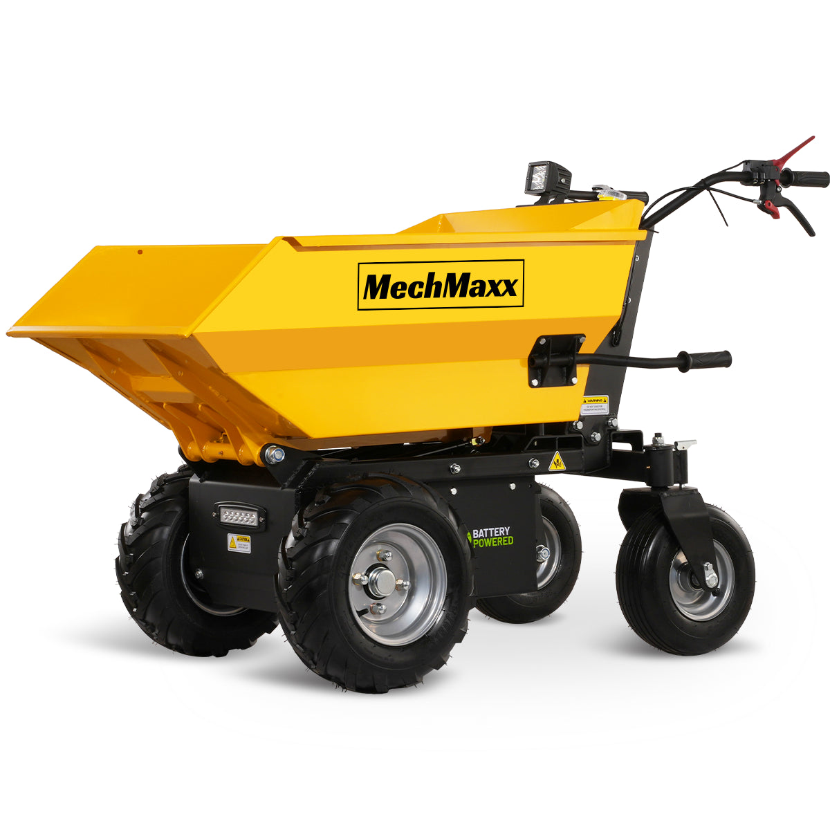 MechMaxx 1100Lbs Loading Battery Powered Barrow Electric Mini Dumper for Sale, 1000W 48V Brushless DC Motor, E50