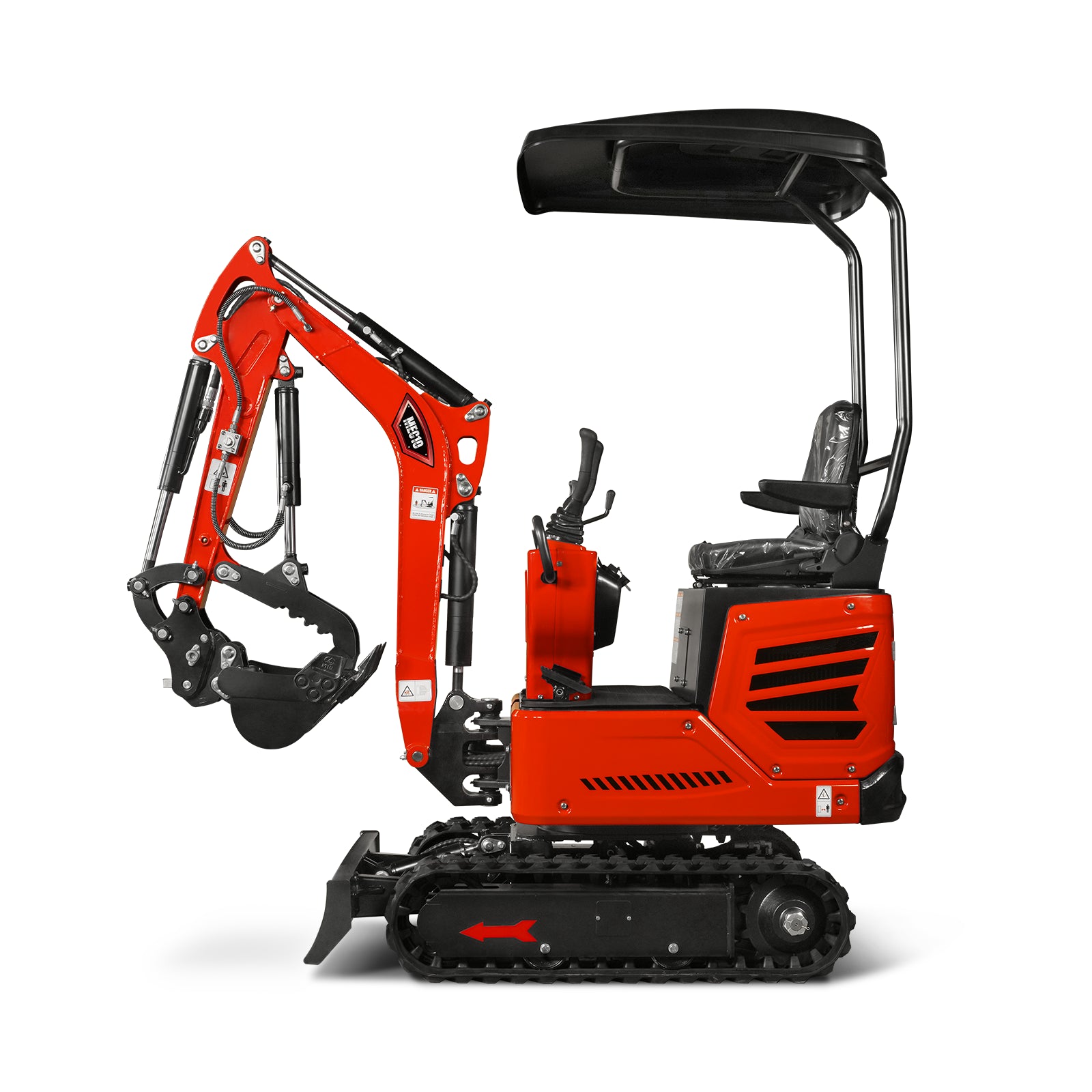 Mini Compact Excavator HONDA GX390 Engine, 65.7” Max. Digging Depth, 2100 LBS Operating Weight, MEC10