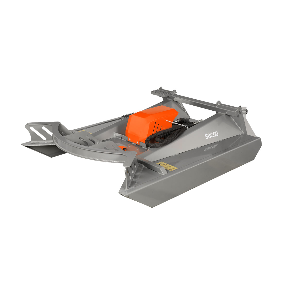 60”  Heavy Duty Skid Steer Brush Cutter Rotary Mower Attachment,15-25gal/min , SBC60