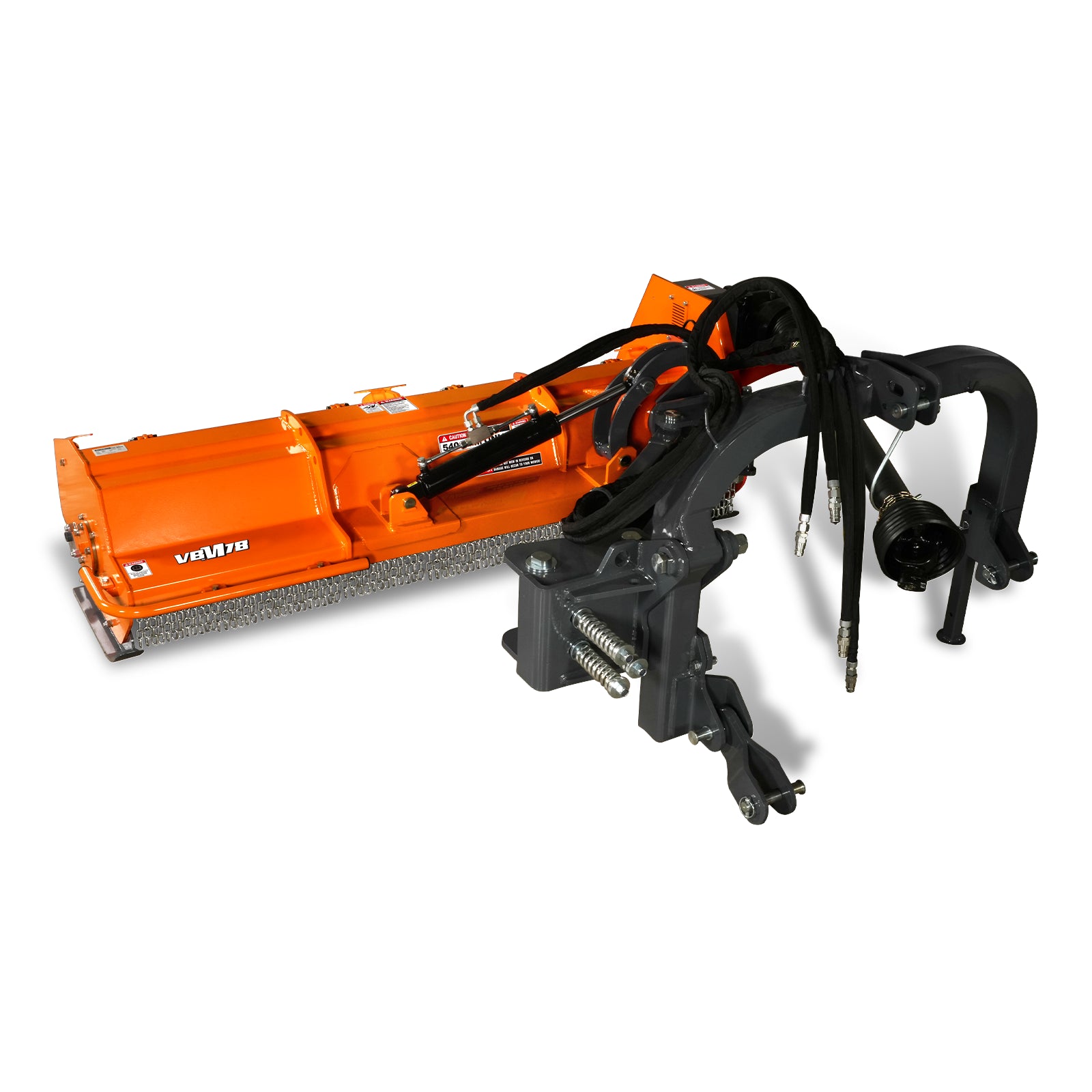 78" Heavy Duty 3 Point Offset Ditch Bank Verge Flail Mower Italy CMR Gearbox, 80-110HP, PTO Driven, VBM78