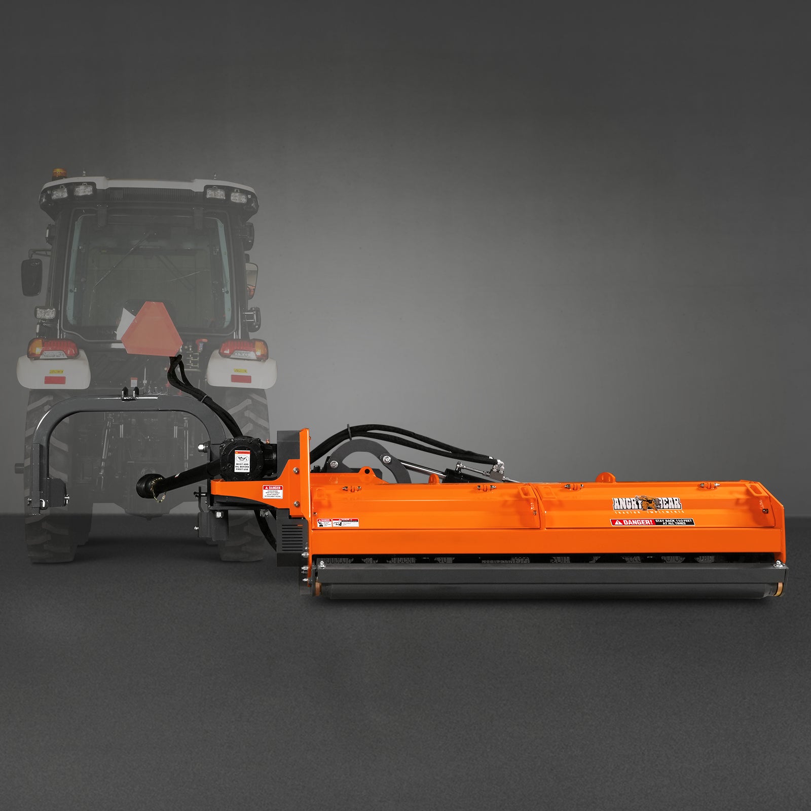 78" Heavy Duty 3 Point Offset Ditch Bank Verge Flail Mower Italy CMR Gearbox, 80-110HP, PTO Driven, VBM78