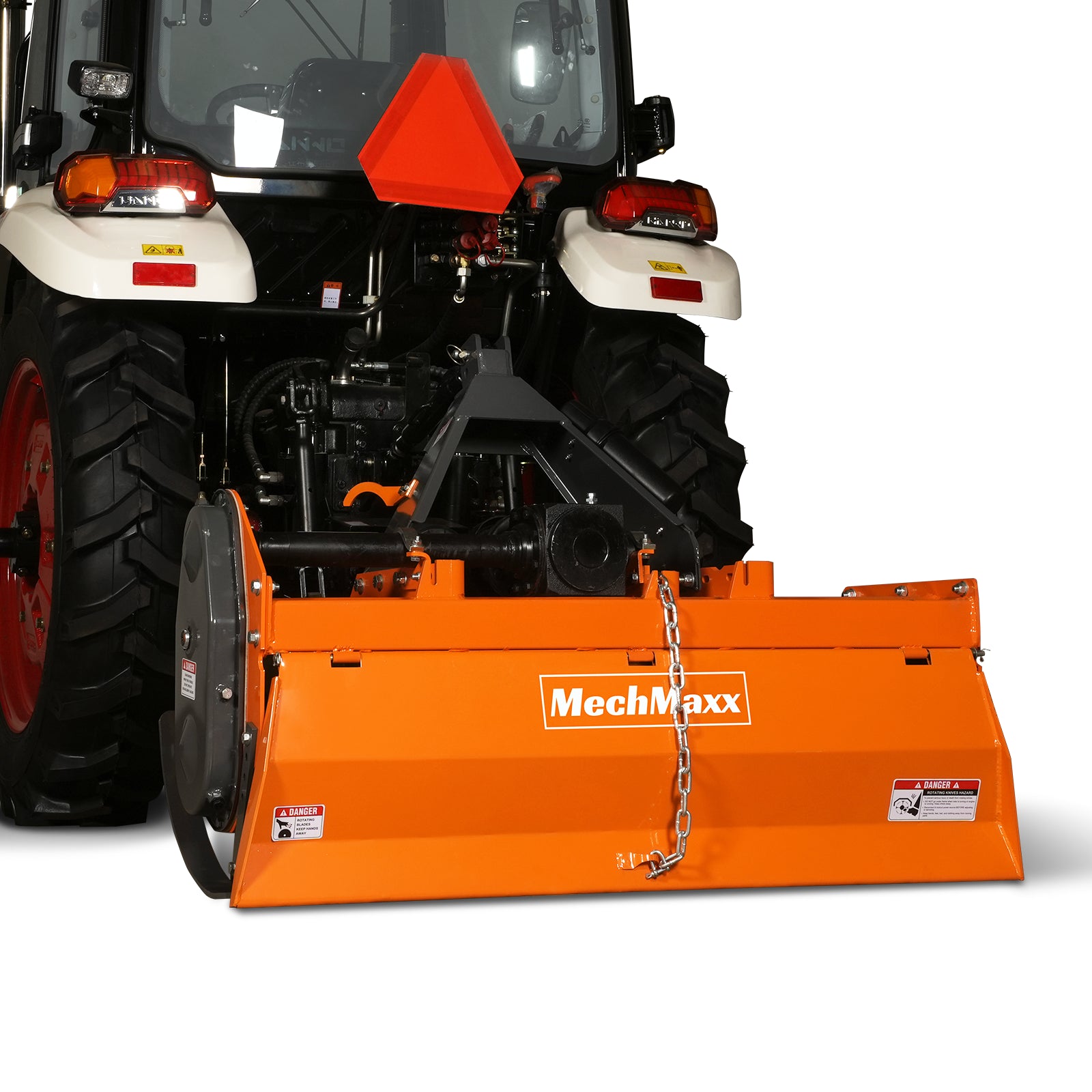 4.5FT 3-Point Gear Drive Rotary Tiller, 25-45HP Tractor, PTO Shaft Included (With Slip Clutch), Cat. 1 Hookup , RT450