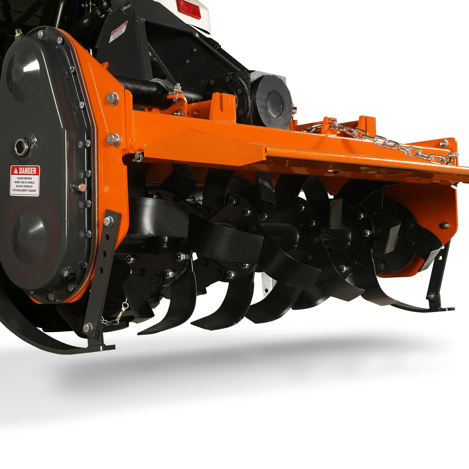 4.5FT 3-Point Gear Drive Rotary Tiller, 25-45HP Tractor, PTO Shaft Included (With Slip Clutch), Cat. 1 Hookup , RT450