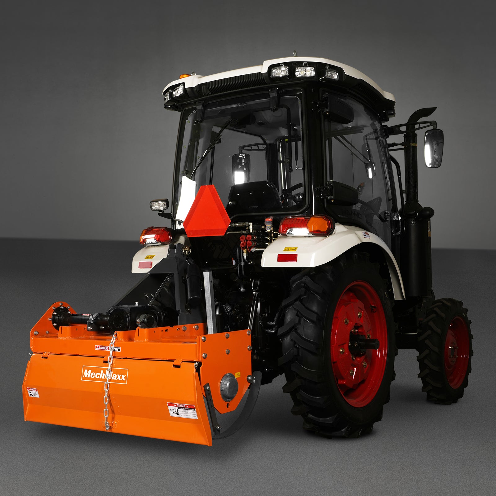 4FT 3-Point Gear Drive Rotary Tiller, 18-35HP Tractor, PTO Shaft Included (With Slip Clutch), Cat. 1 Hookup , RT400