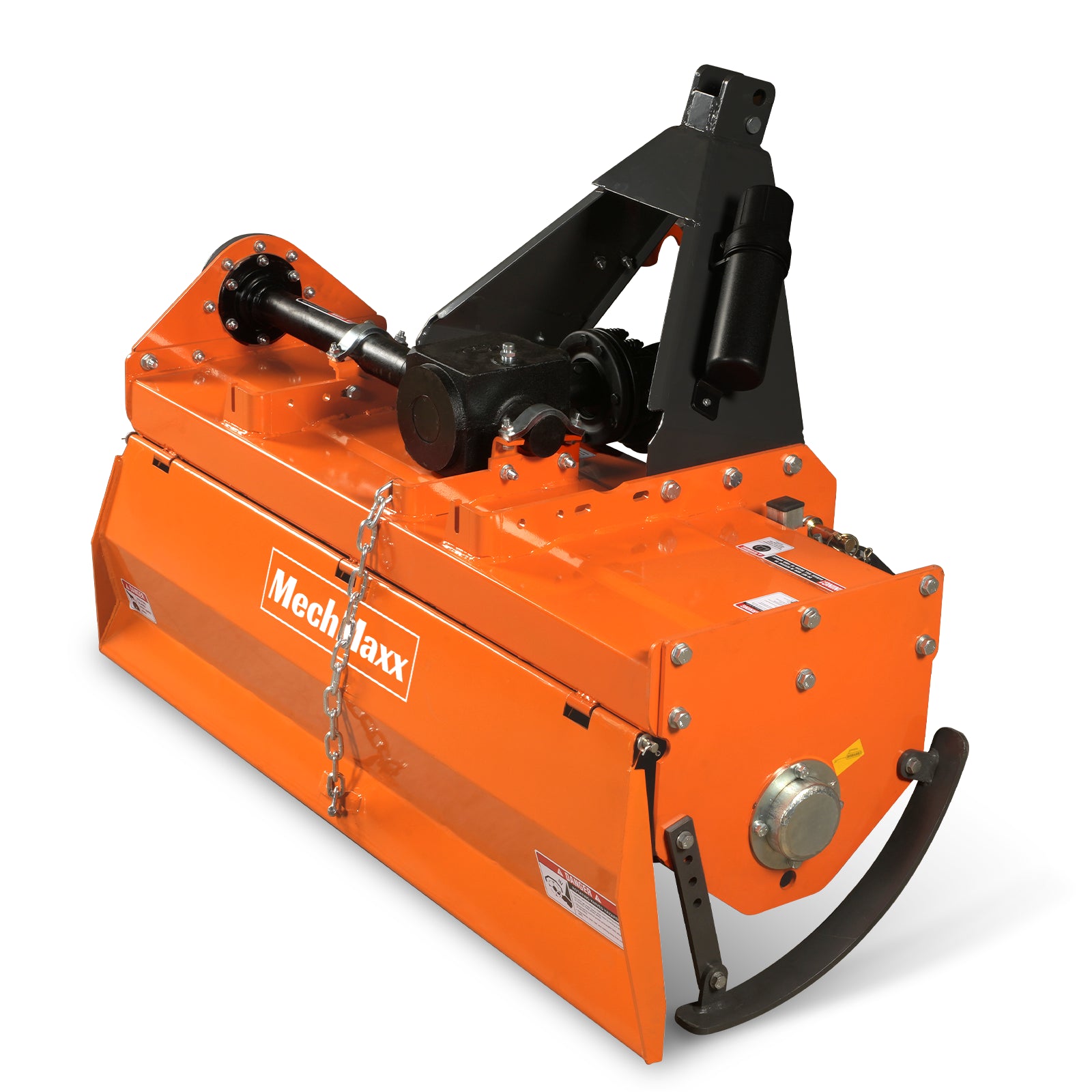 4.5FT 3-Point Gear Drive Rotary Tiller, 25-45HP Tractor, PTO Shaft Included (With Slip Clutch), Cat. 1 Hookup , RT450