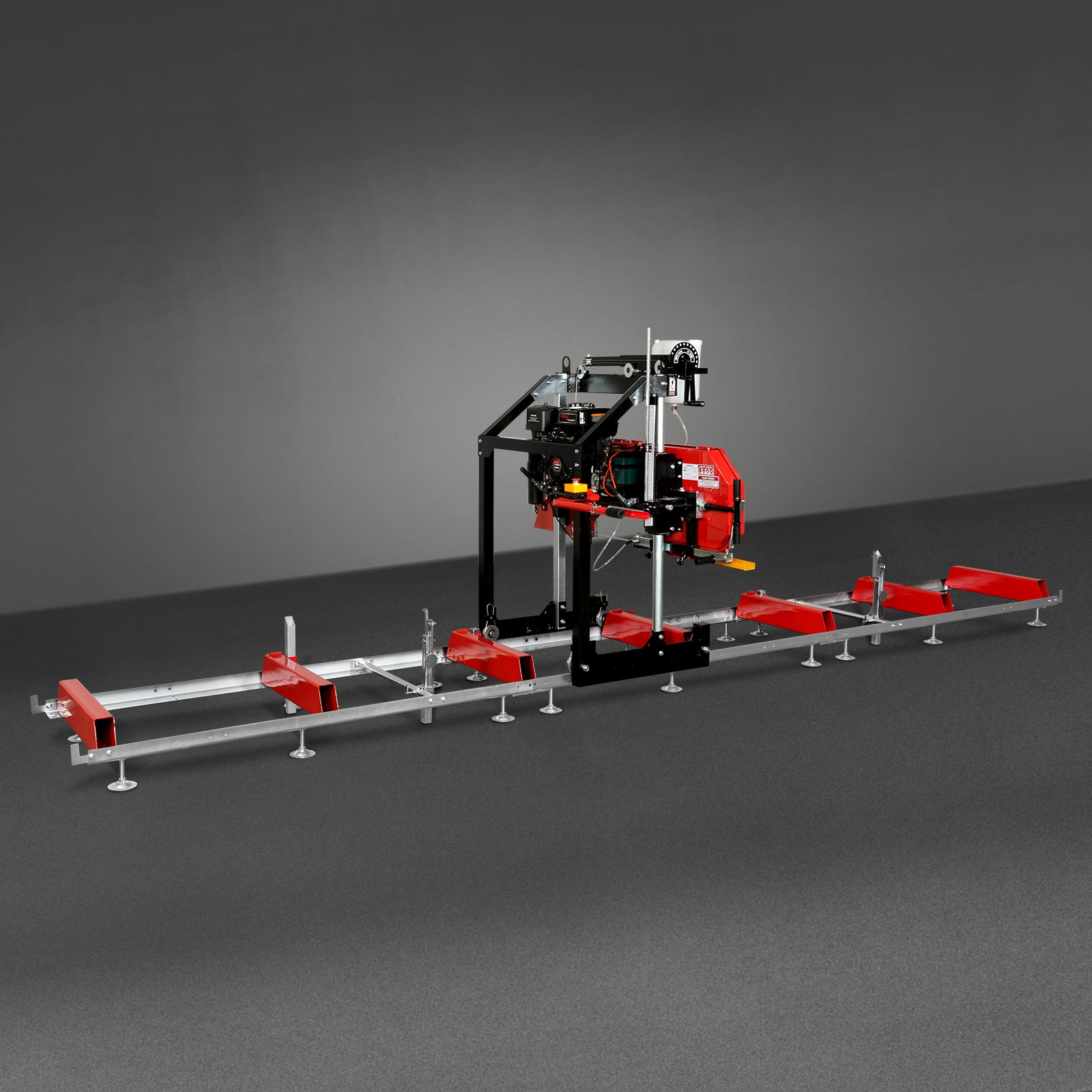 26" Portable Sawmill (5x Blades Included), 420cc 15HP E-Start Gasoline Engine, 22" Board Width, 20' Track Length (13' Track Length + 6.6' Track Extension Included) , SM-26
