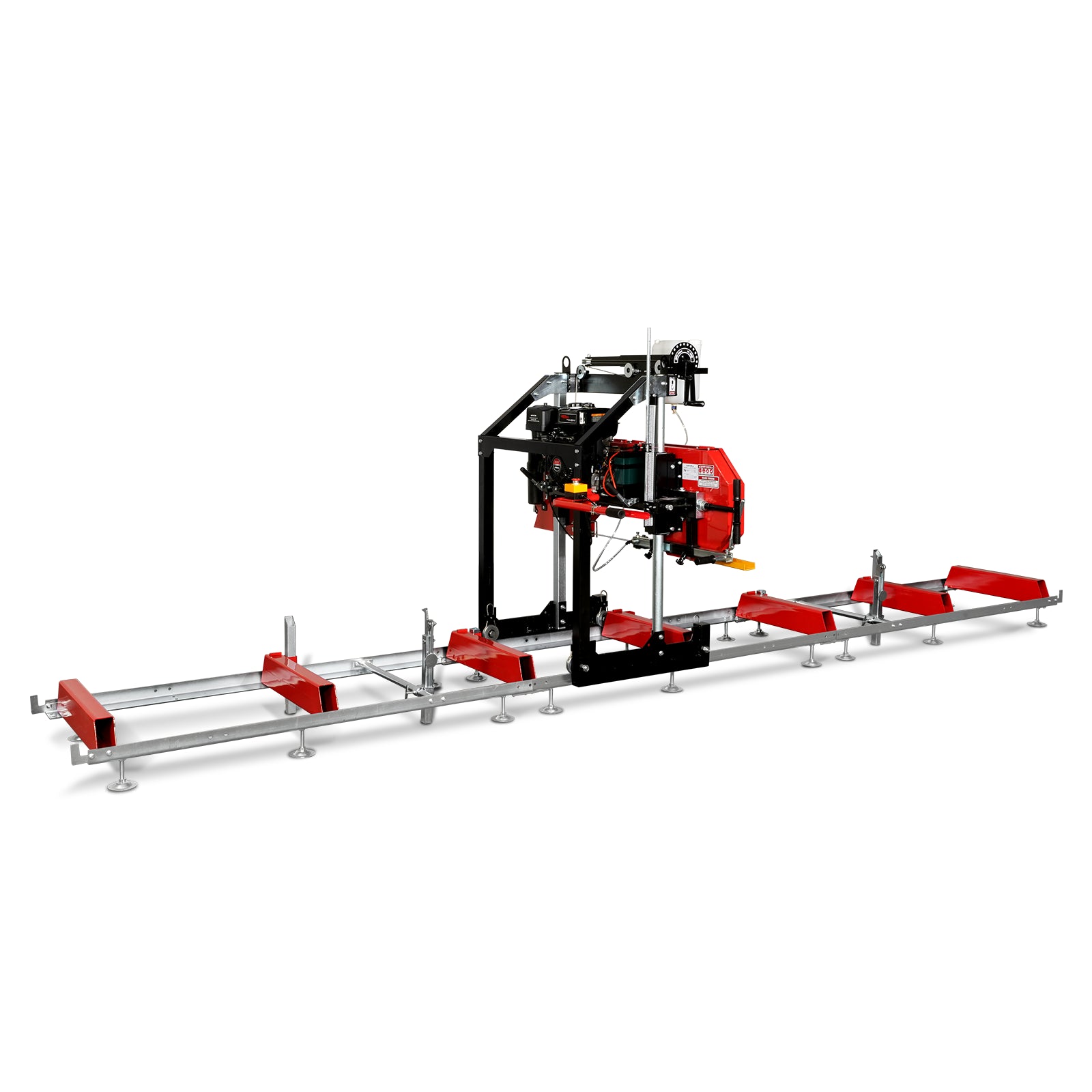 26" Portable Sawmill (5x Blades Included), 420cc 15HP E-Start Gasoline Engine, 22" Board Width, 20' Track Length (13' Track Length + 6.6' Track Extension Included) , SM-26