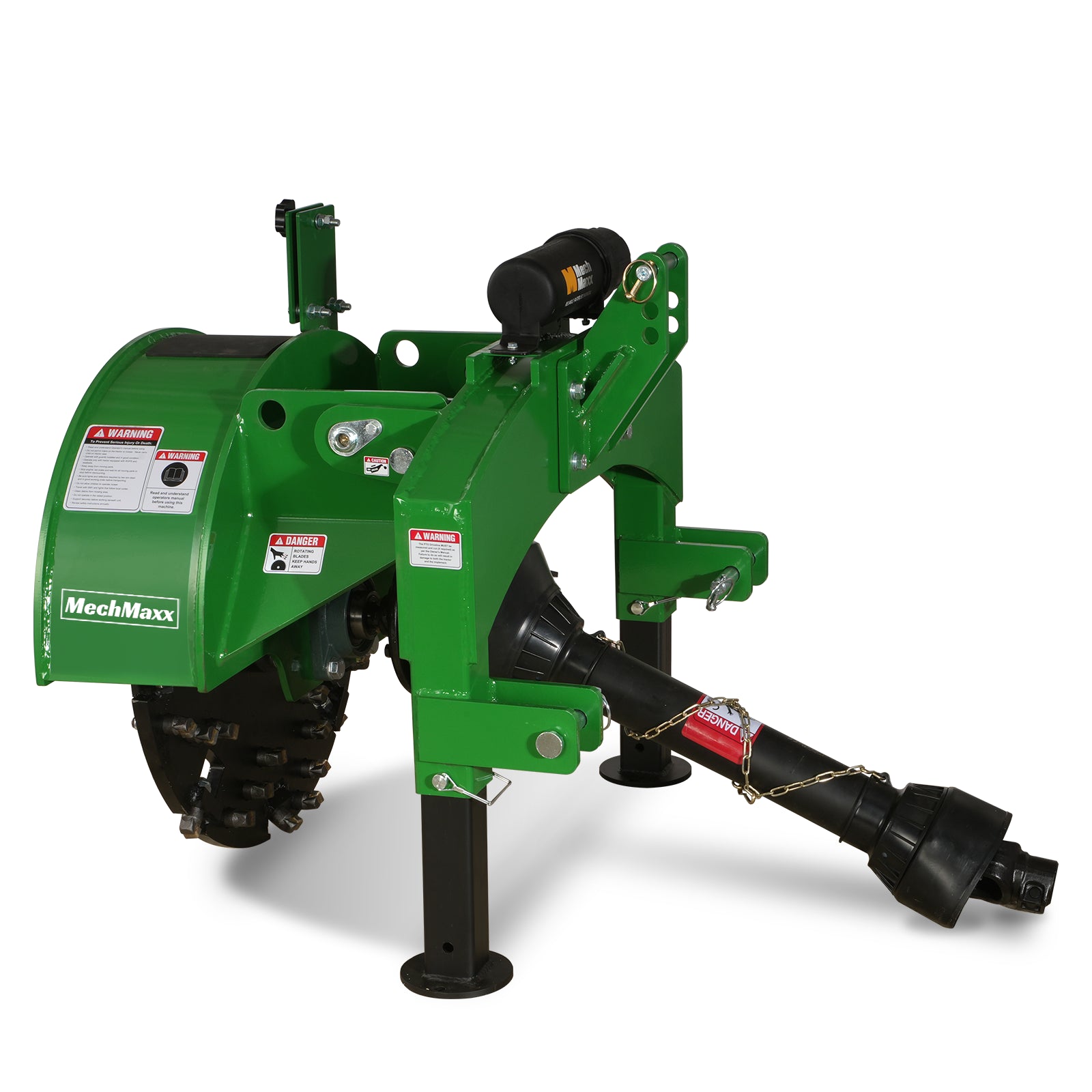 3-Point PTO Stump Grinder with 34 Carbide Teeth (PTO Shaft and Slip Clutch Included), for 15-45HP Tractor, SG24