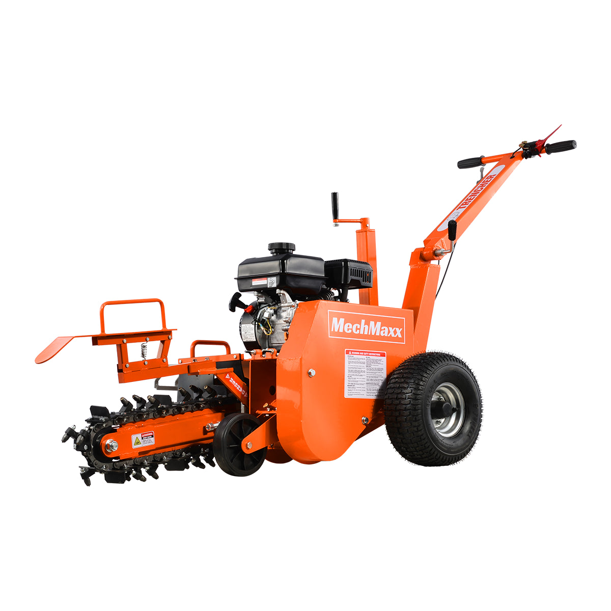 MechMaxx 7HP Gas Powered Cable Ditching Mini Trencher , TCR650