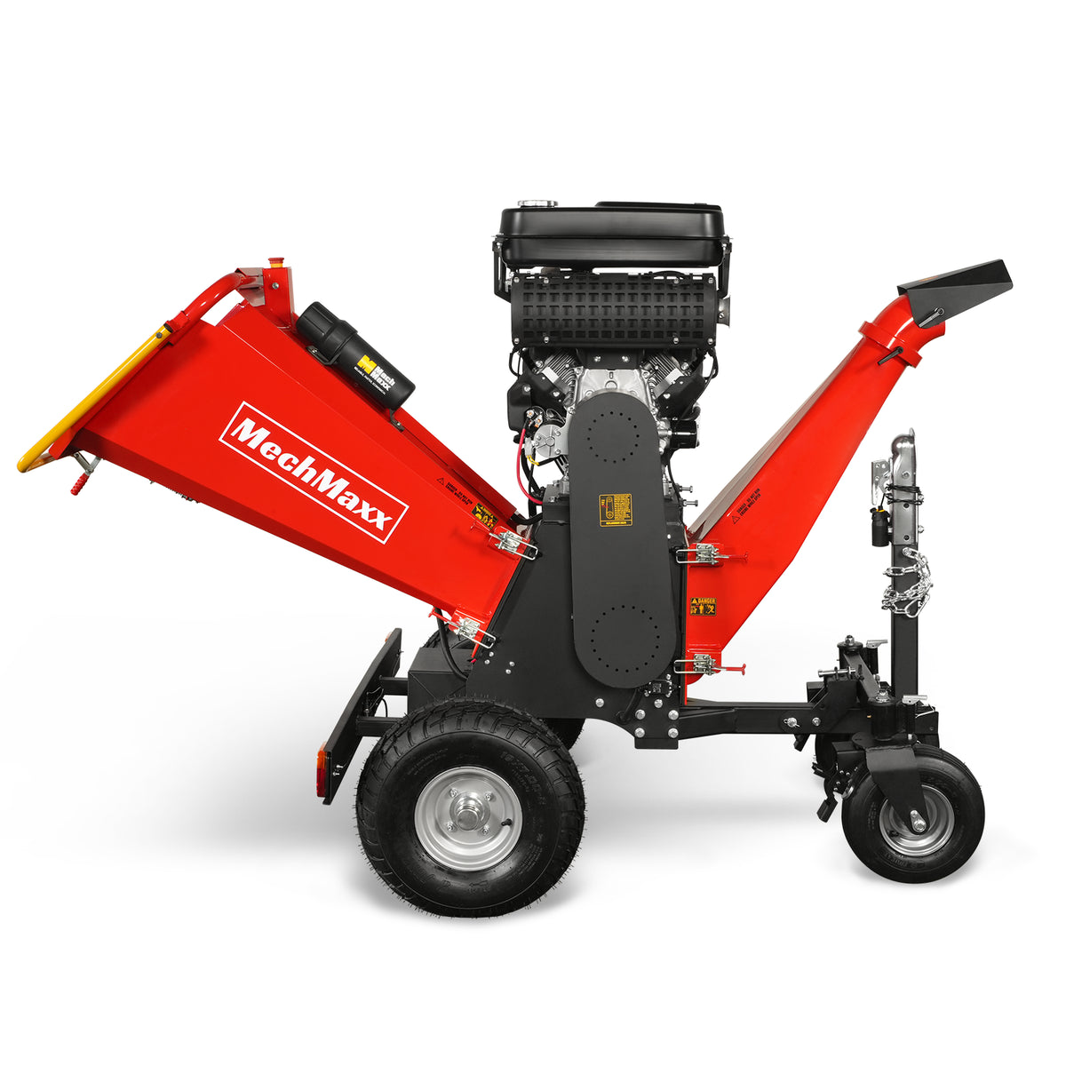 8 inch ZONSEN E-Start 1000cc 35hp Gas Powered 4 - Wheel Drum Wood Chipper with Taillight , B200