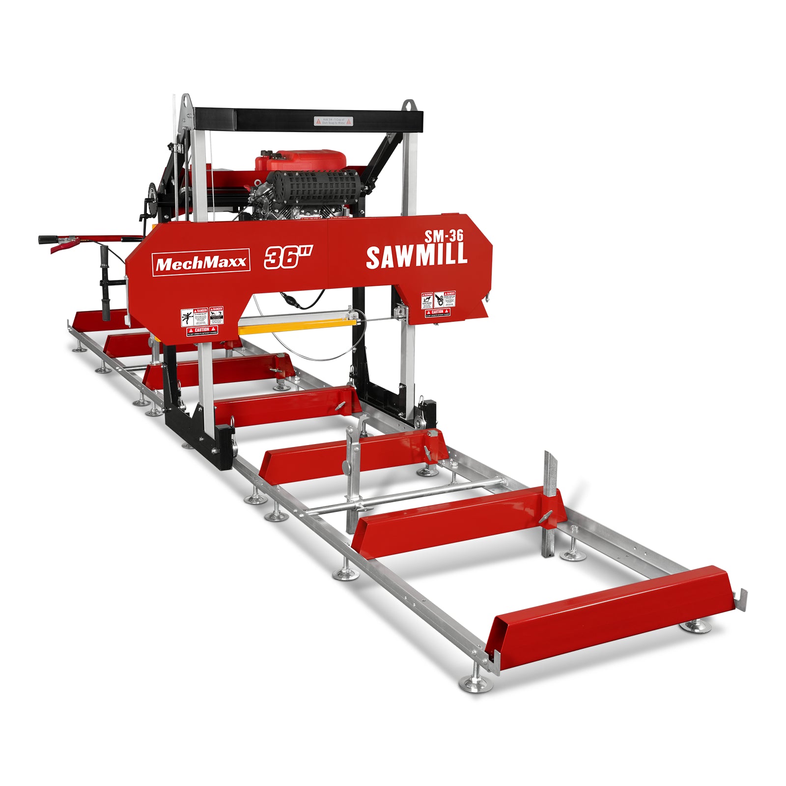 36" MAX Portable Sawmill, 25HP 750cc ZONSEN V-Twin Engine, 36" Board Width, 20' Track Length, (10 x Blades Included), SM-36MAX