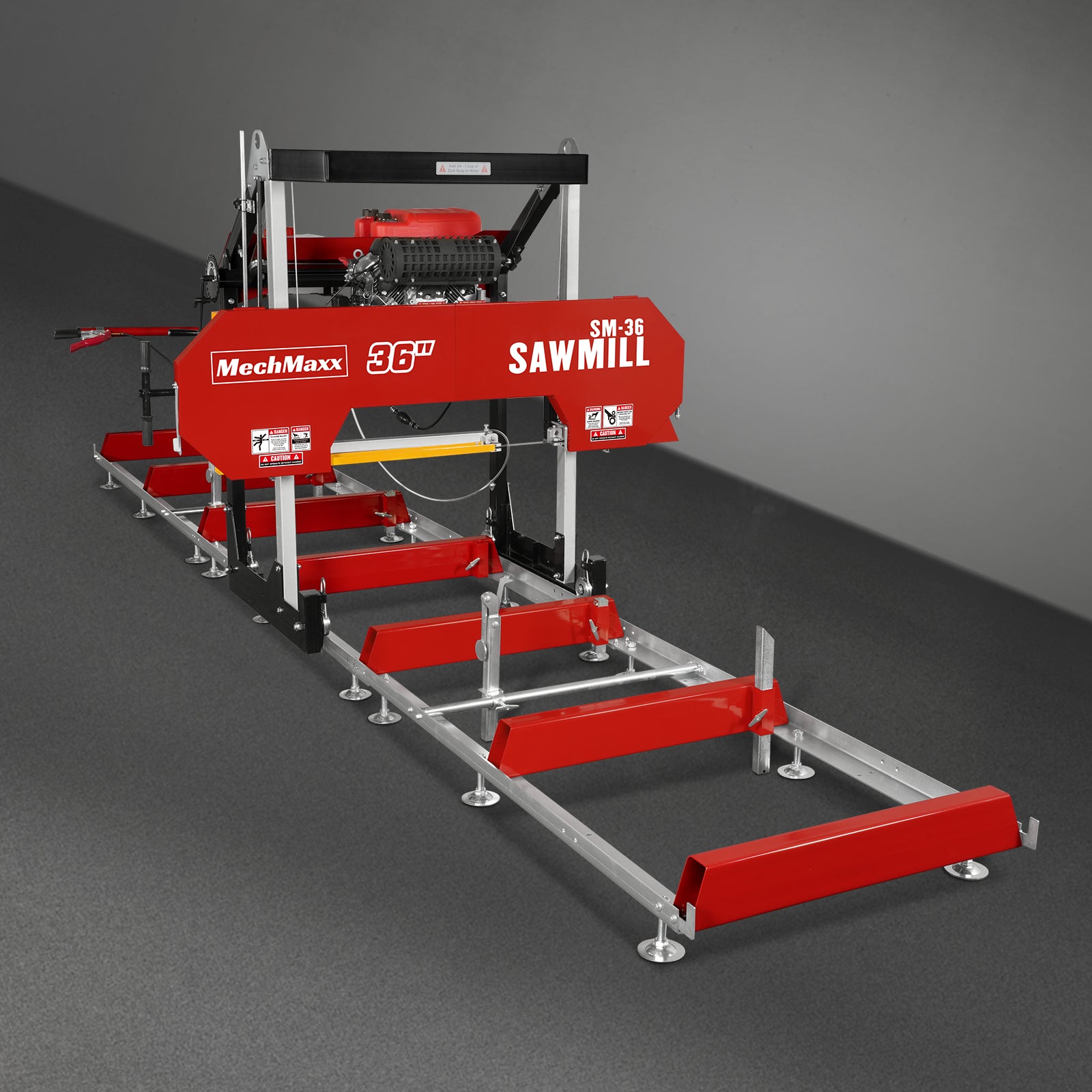 36" MAX Portable Sawmill, 25HP 750cc ZONSEN V-Twin Engine, 36" Board Width, 20' Track Length, (10 x Blades Included), SM-36MAX