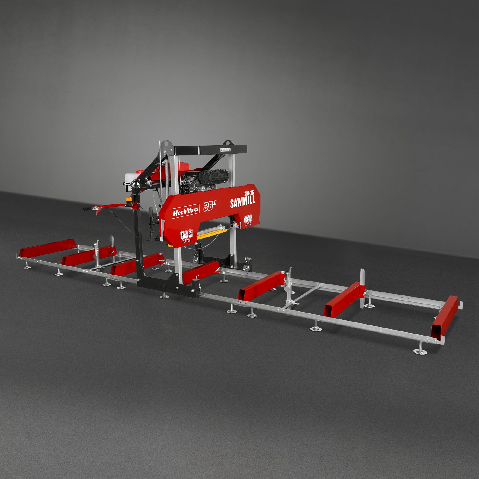 36" MAX Portable Sawmill, 25HP 750cc ZONSEN V-Twin Engine, 36" Board Width, 20' Track Length, (10 x Blades Included), SM-36MAX