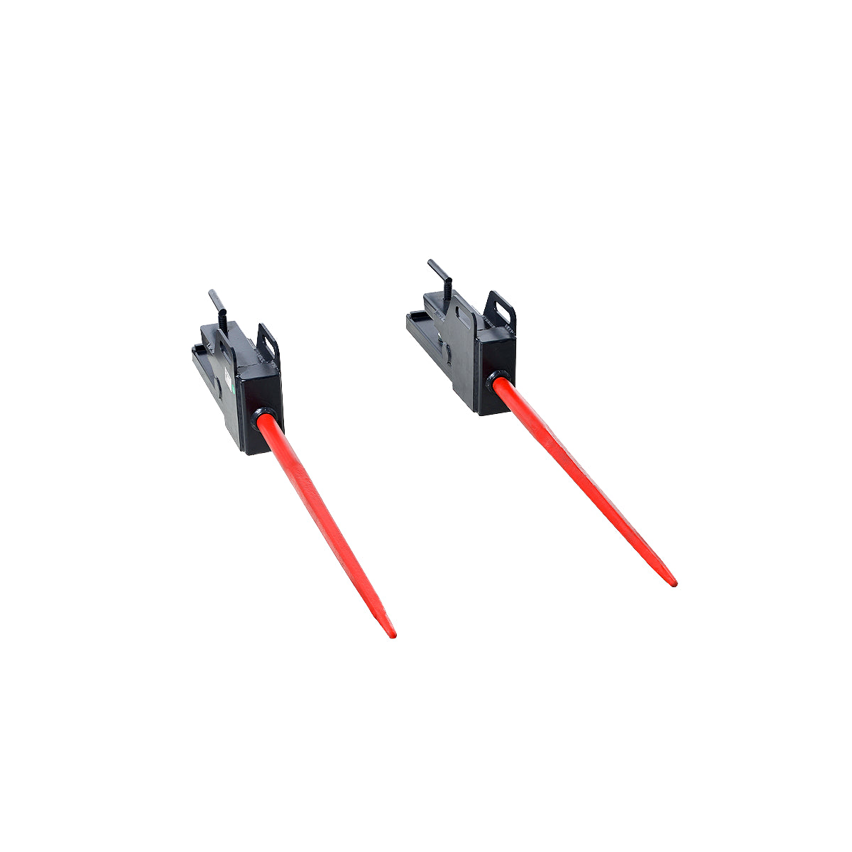 MechMaxx 43" Clamp-On Hay Bale Spear 1100lbs Capacity for Tractor and Skid Steer Loader