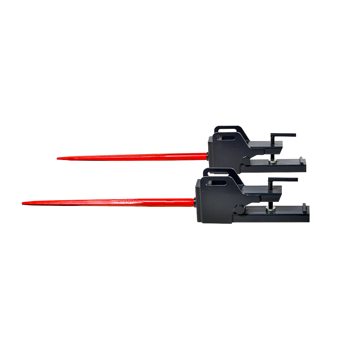 MechMaxx 43" Clamp-On Hay Bale Spear 1100lbs Capacity for Tractor and Skid Steer Loader