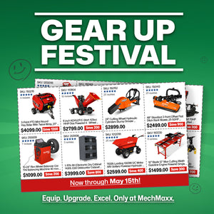 MechMaxx 4in, 18- 35HP, PTO Wood Chipper BX42S