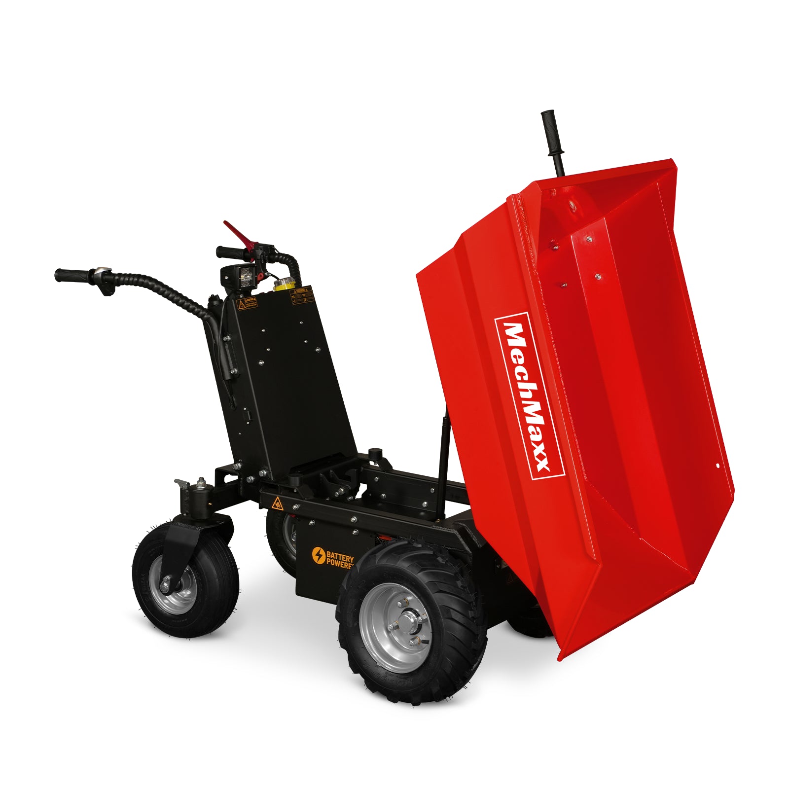 MechMaxx 1100Lbs Loading Battery Powered Barrow Electric Mini Dumper for Sale,1000W 48V Brushless DC  Motor , E50