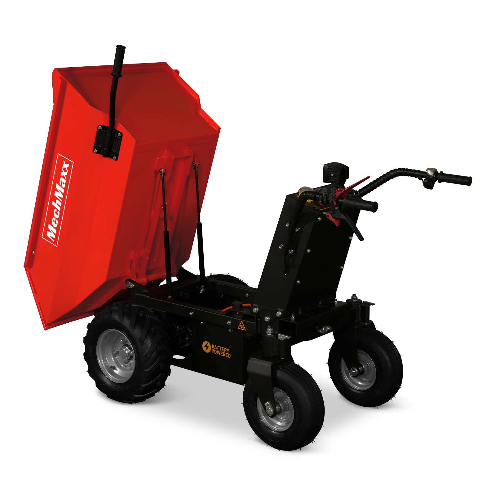 MechMaxx 1100Lbs Loading Battery Powered Barrow Electric Mini Dumper for Sale,1000W 48V Brushless DC  Motor , E50