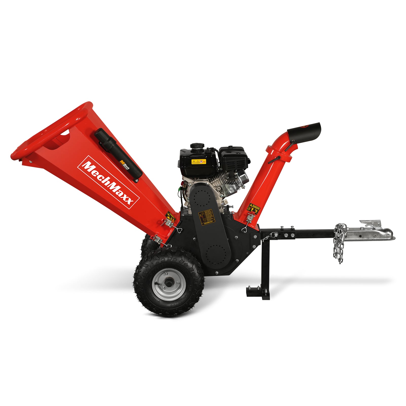 4 inch DUCAR 212cc 7hp Gas Engine Powered Wood Chipper with Towbar, GS650