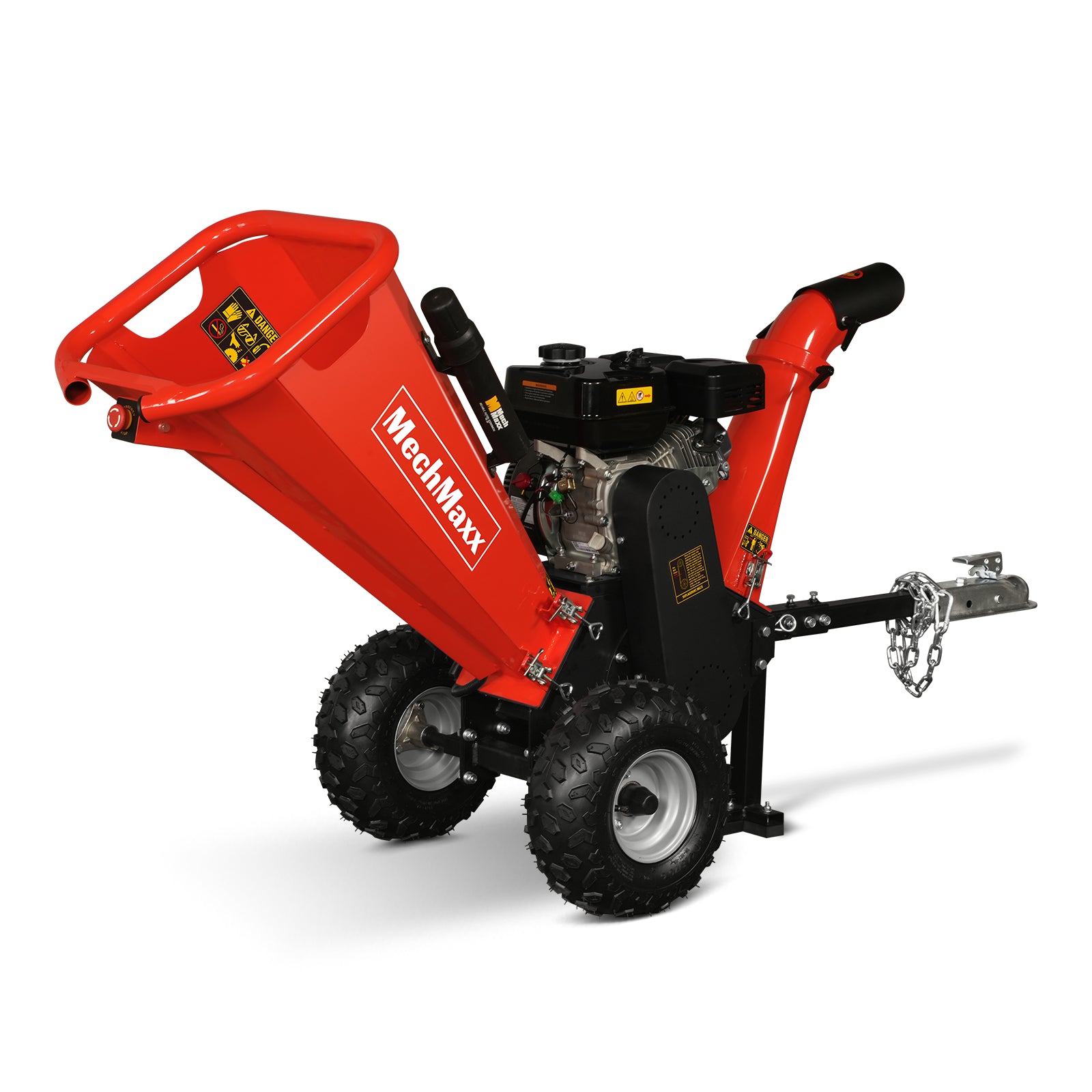 4 inch DUCAR 212cc 7hp Gas Engine Powered Wood Chipper with Towbar, GS650