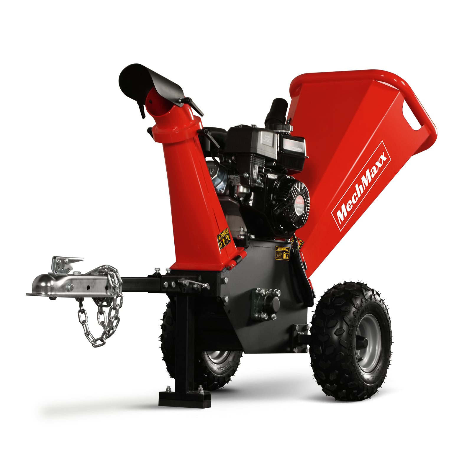 4 inch DUCAR 212cc 7hp Gas Engine Powered Wood Chipper with Towbar, GS650