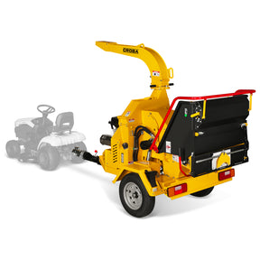 35hp 1000cc ZONSEN E-Start 8 inch Gas Powered Commerical Wood Chipper with Intelligent Hydraulic Feeding System , CROBA TX1000
