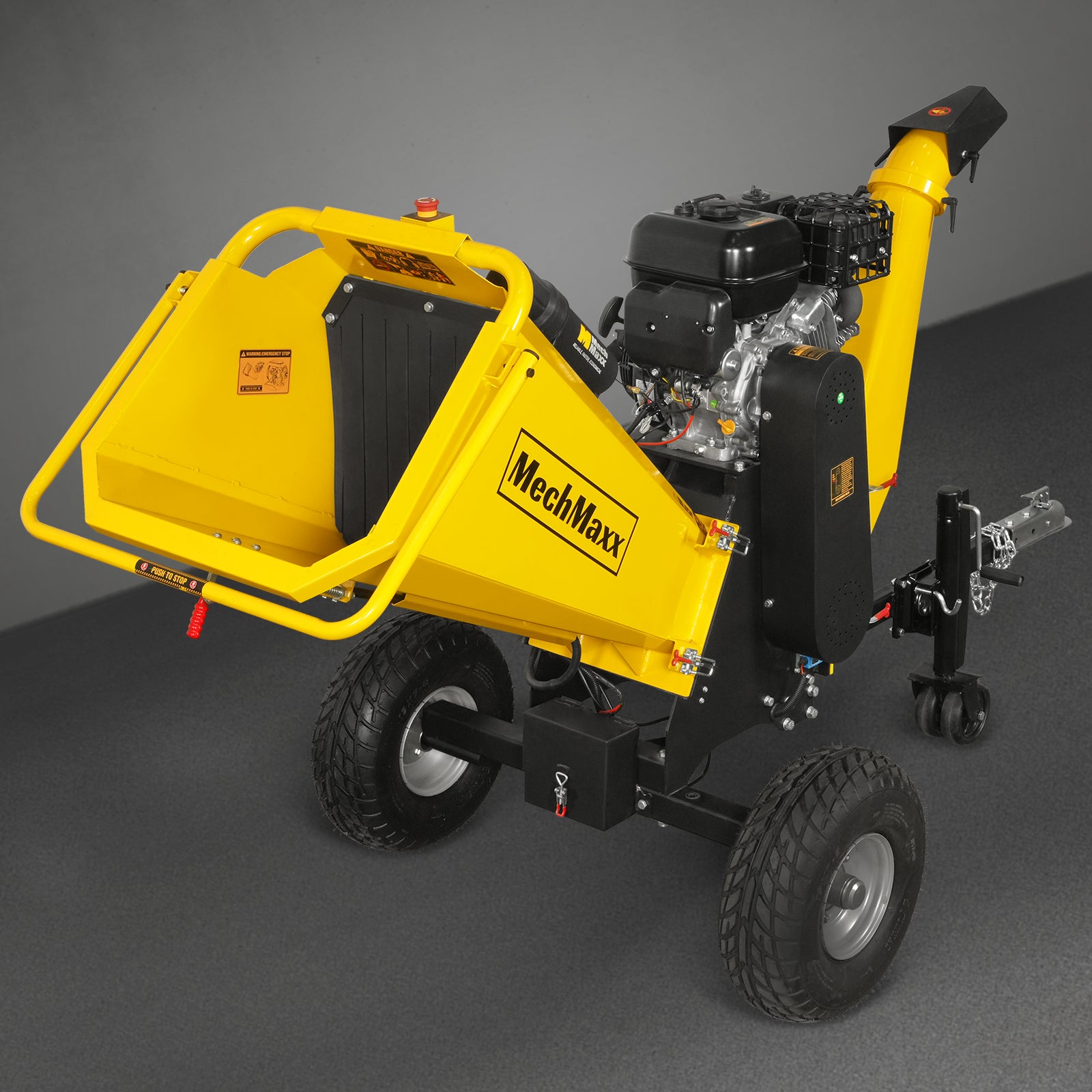 6 inch E-start ZONSEN 459cc 15hp Gasoline Engine Powered Drum Wood Chipper, P4206