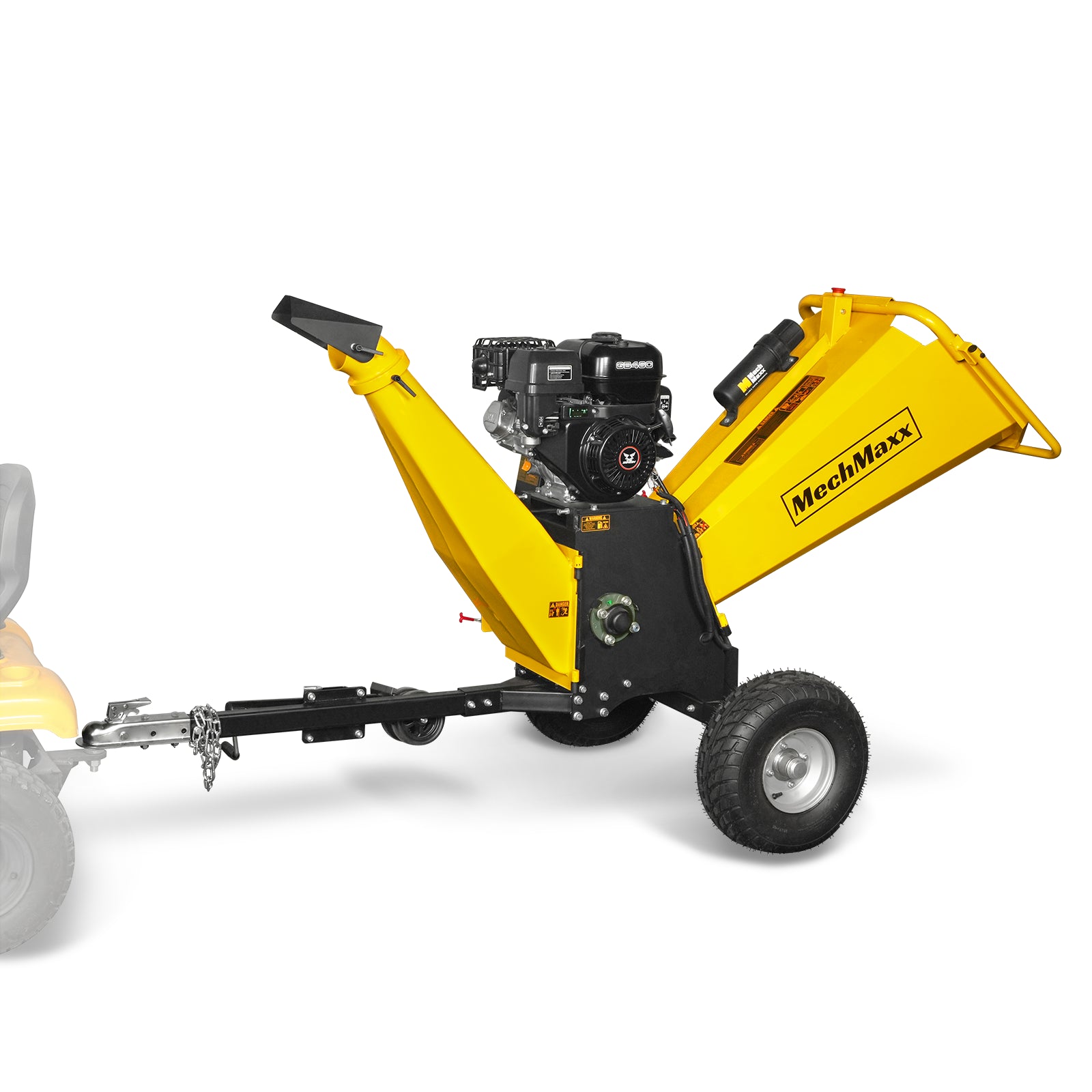 6 inch E-start DUCAR 420cc 15hp Gasoline Engine Powered Drum Wood Chipper, P4206