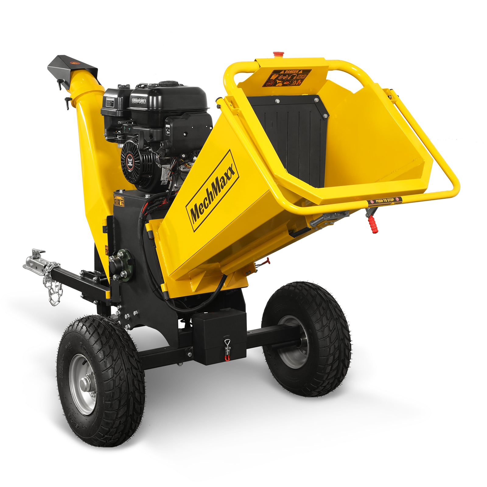 6 inch E-start ZONSEN 459cc 15hp Gasoline Engine Powered Drum Wood Chipper, P4206