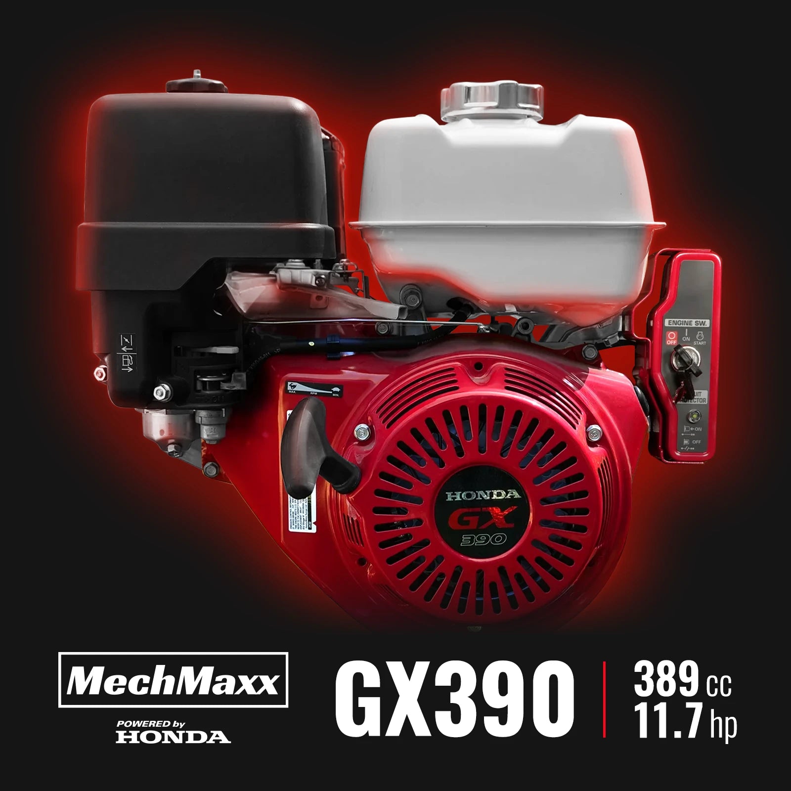 6 inch HONDA E-Start Gasoline Engine Powered 4 - Wheel Drum Wood Chipp