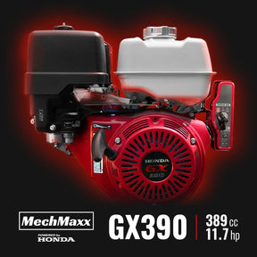 6 inch HONDA E-Start Gasoline Engine Powered 4 - Wheel Drum Wood Chipper with Taillight ,  B150