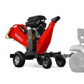 8 inch ZONSEN E-Start 1000cc 35hp Gas Powered 4 - Wheel Drum Wood Chipper with Taillight , B200