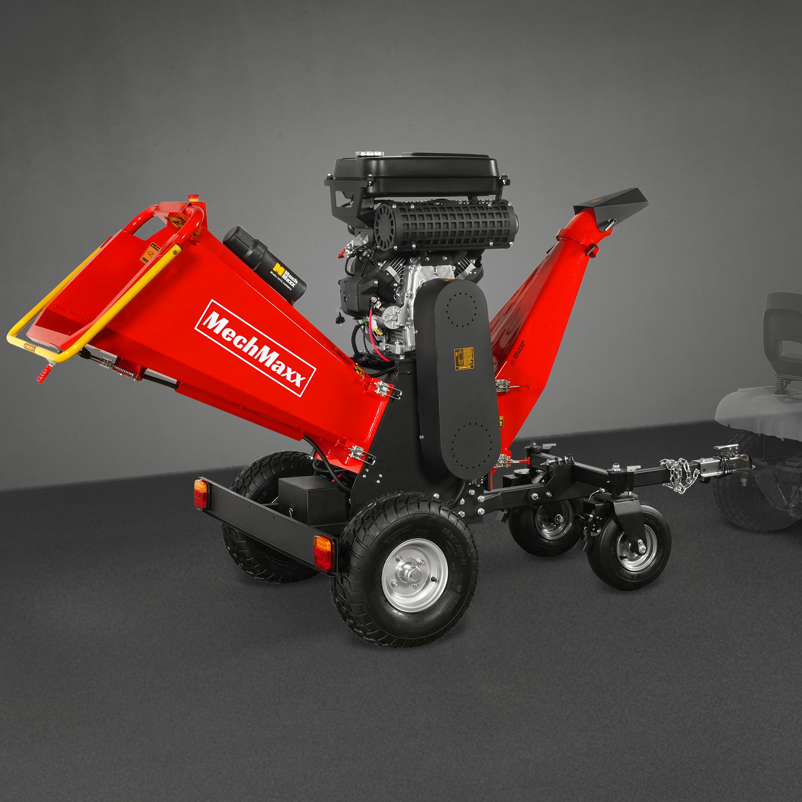 8 inch ZONSEN E-Start 1000cc 35hp Gas Powered 4 - Wheel Drum Wood Chipper with Taillight , B200