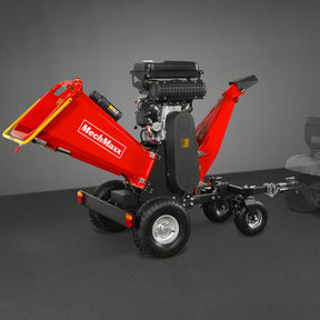 8 inch ZONSEN E-Start 1000cc 35hp Gas Powered 4 - Wheel Drum Wood Chipper with Taillight , B200