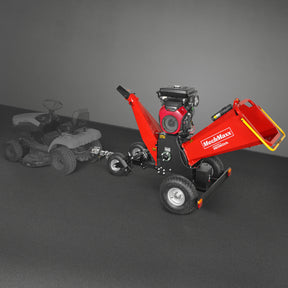 8 inch HONDA E-Start 688cc 22hp Gas Powered 4 - Wheel Drum Wood Chipper with Taillight , B200