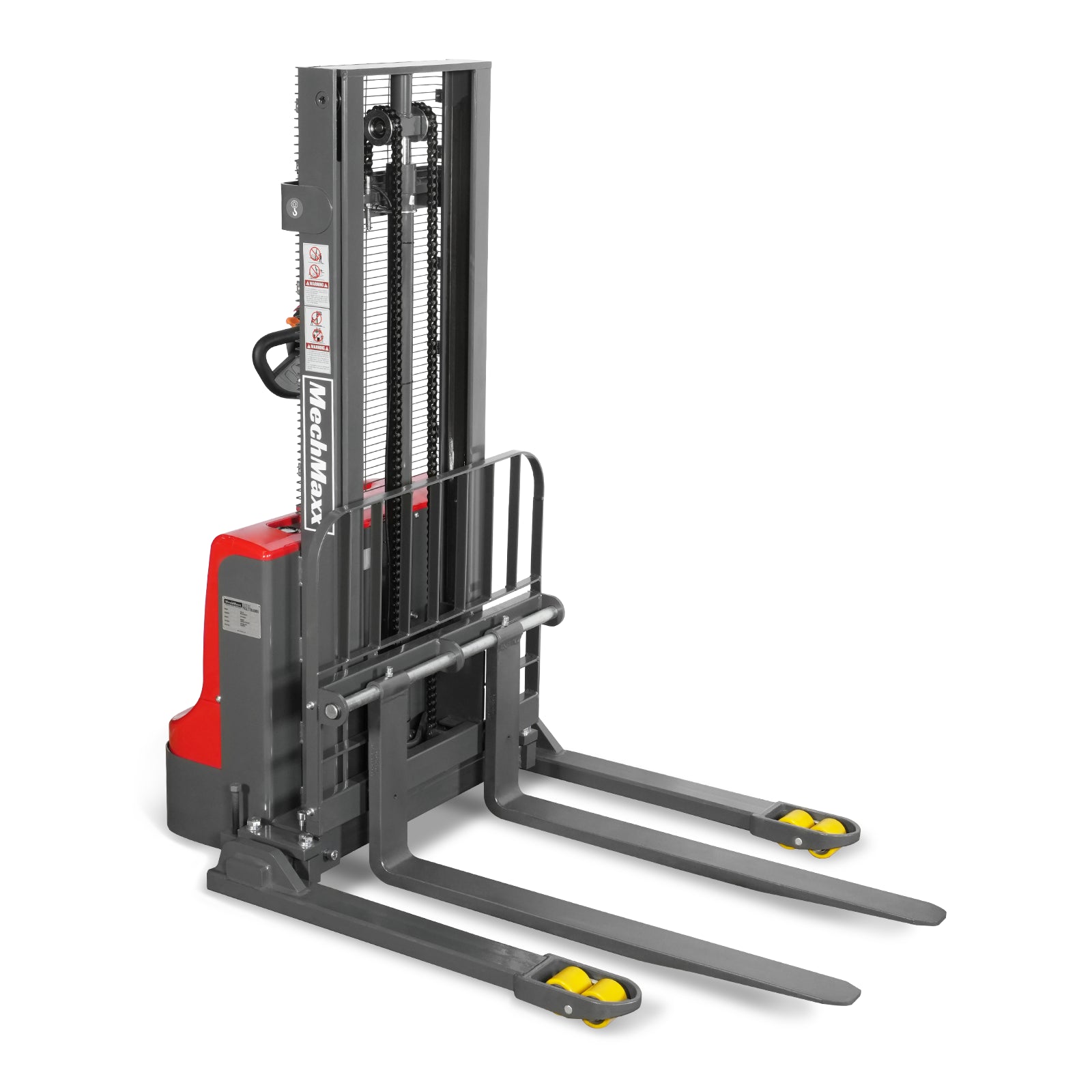 2640lbs Electric Straddle Stacker, 98" Lift, Adjustable Legs & Forks, F26-98SLA