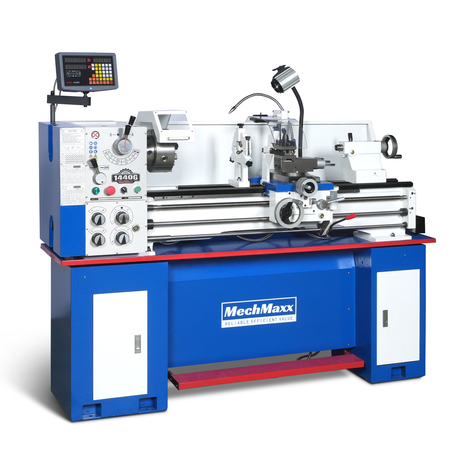 Industrial Metal Lathe Machine with DRO 14' x 40'' High Precision 84-1850 RPM  Variable Speed Metal Working Machine 2HP Small Lathe with Stand