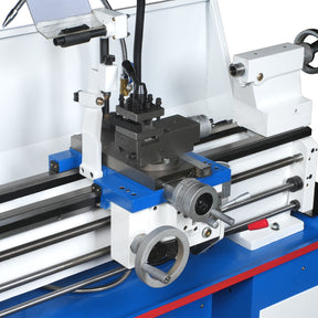Industrial Metal Lathe Machine with DRO 14' x 40'' High Precision 84-1850 RPM  Variable Speed Metal Working Machine 2HP Small Lathe with Stand