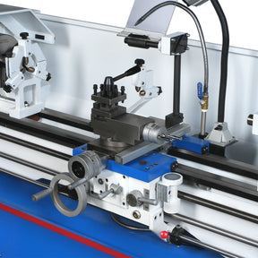 Industrial Metal Lathe Machine with DRO 14' x 40'' High Precision 84-1850 RPM  Variable Speed Metal Working Machine 2HP Small Lathe with Stand