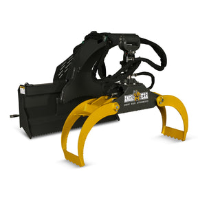 50" Skid Steer Rotary Log Grapple, 360° Rotation, 3000 Lbs Capacity