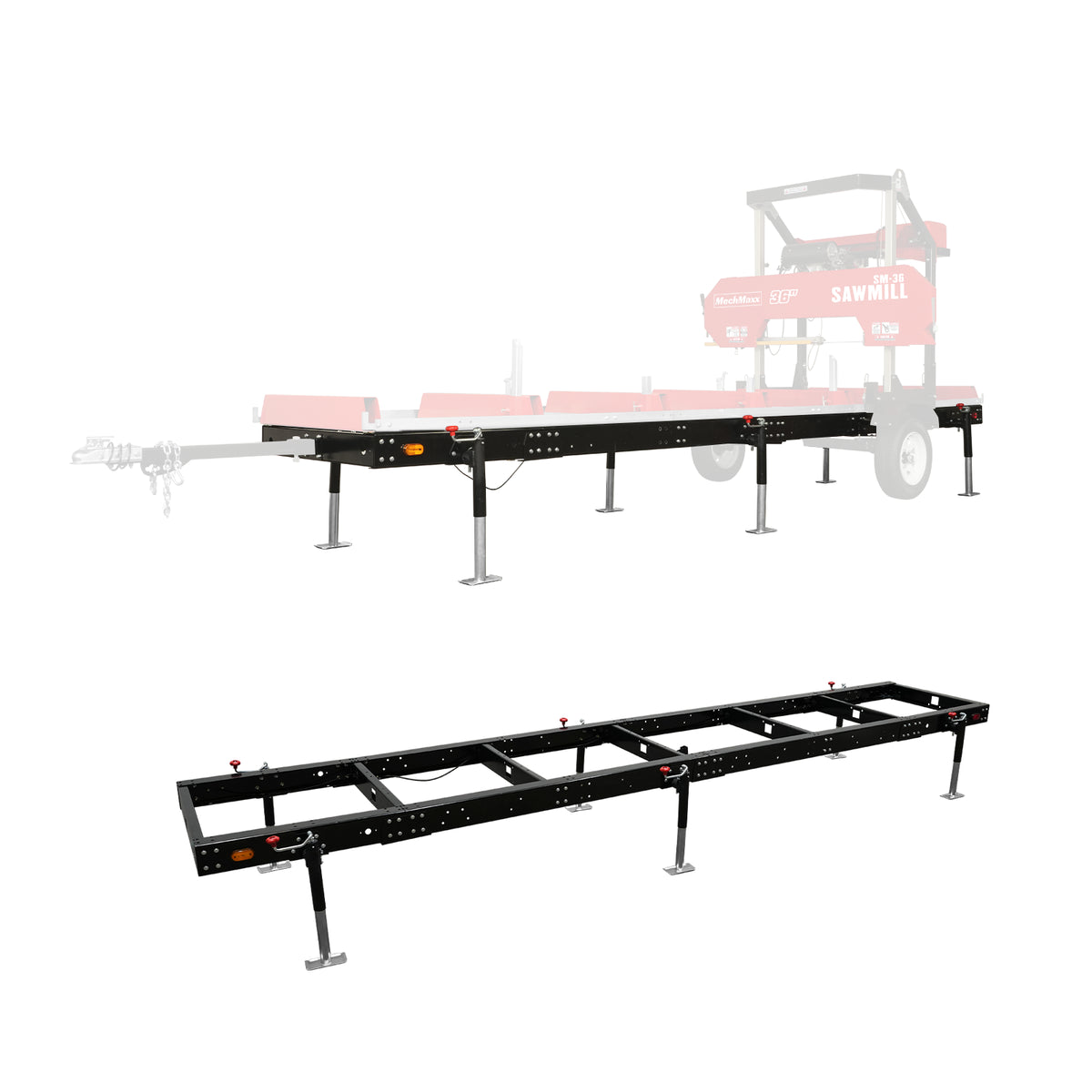 SM-36MAX Trailer Primary Sub-Frame, 20' Track Length