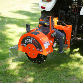 3-Point PTO Stump Grinder with 34 Carbide Teeth (PTO Shaft Included with Slip Clutch),  for 15-45HP Tractor,  SG24PRO